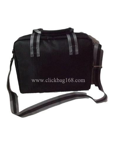 กระเป๋าสีดำผ้า 1680PVC CLICK 0123